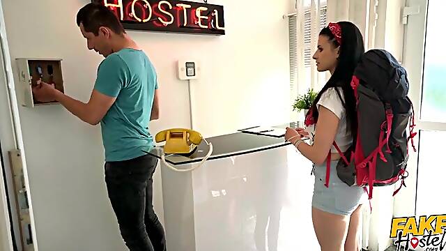Succesful Hostel Check-in - The Twin Sting starring brunette slut Billie Star